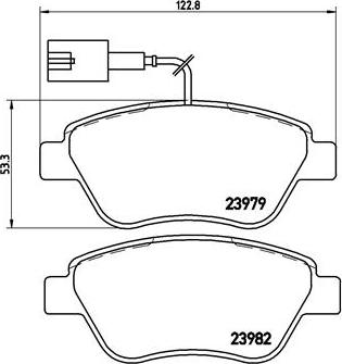 Brembo P 23 140 - Set placute frana,frana disc aaoparts.ro