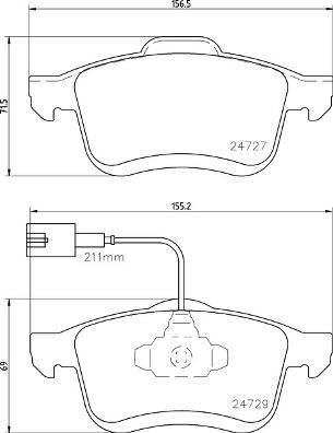 Brembo P 23 163 - Set placute frana,frana disc aaoparts.ro