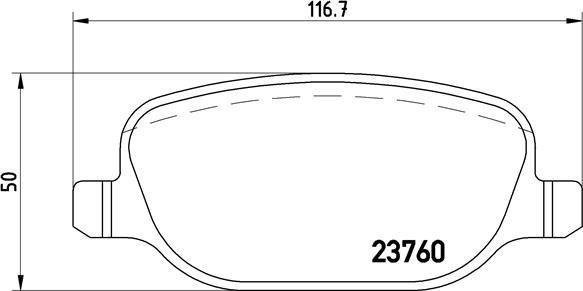 Brembo P 23 109 - Set placute frana,frana disc aaoparts.ro