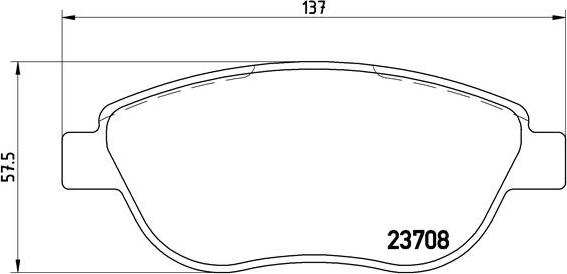 Brembo P 23 119 - Set placute frana,frana disc aaoparts.ro