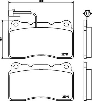 Brembo P 23 115 - Set placute frana,frana disc aaoparts.ro