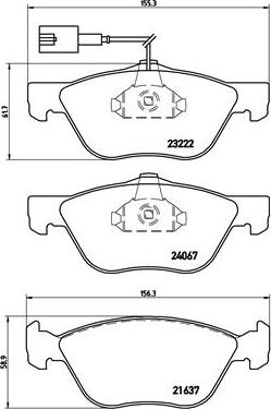 Brembo P 23 112 - Set placute frana,frana disc aaoparts.ro