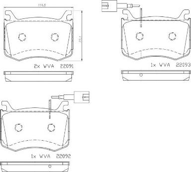 Brembo P 23 183 - Set placute frana,frana disc aaoparts.ro