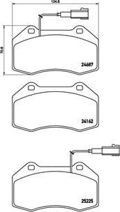 Brembo P 23 139 - Set placute frana,frana disc aaoparts.ro