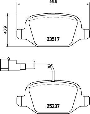 Brembo P 23 131 - Set placute frana,frana disc aaoparts.ro