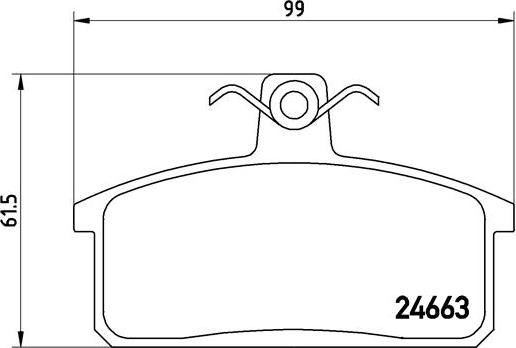 Brembo P 79 007 - Set placute frana,frana disc aaoparts.ro