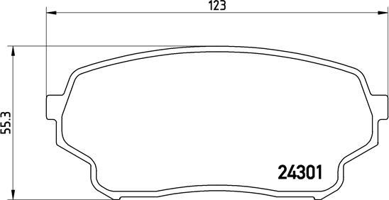 Brembo P 79 019 - Set placute frana,frana disc aaoparts.ro