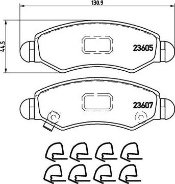 Brembo P 79 015 - Set placute frana,frana disc aaoparts.ro