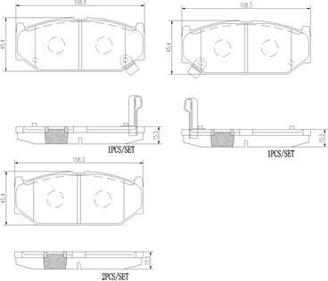 Brembo P79031N - Set placute frana,frana disc aaoparts.ro
