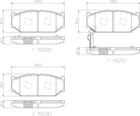 Brembo P79023N - Set placute frana,frana disc aaoparts.ro