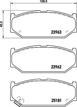 Brembo P 79 023 - Set placute frana,frana disc aaoparts.ro