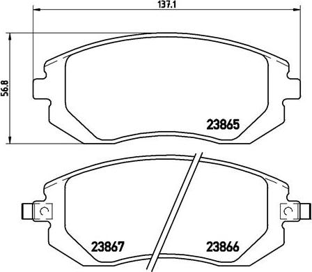 Brembo P 78 013 - Set placute frana,frana disc aaoparts.ro