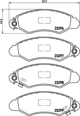 Brembo P 78 012 - Set placute frana,frana disc aaoparts.ro