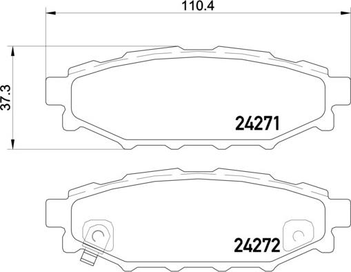 Brembo P 78 020 - Set placute frana,frana disc aaoparts.ro