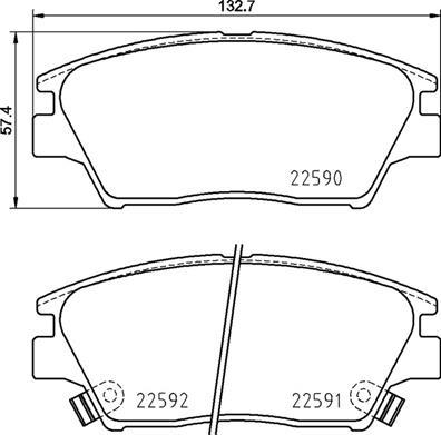 Brembo P 77 001 - Set placute frana,frana disc aaoparts.ro