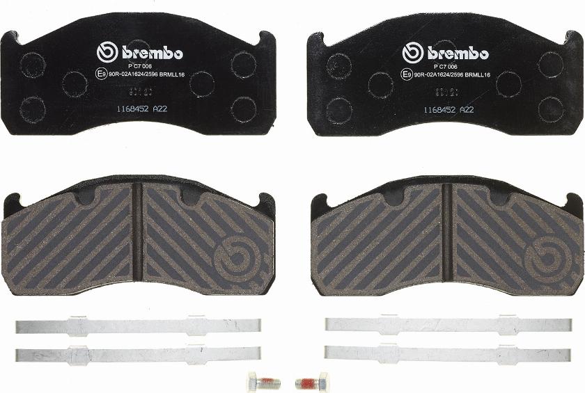 Brembo P C7 006 - Set placute frana,frana disc aaoparts.ro