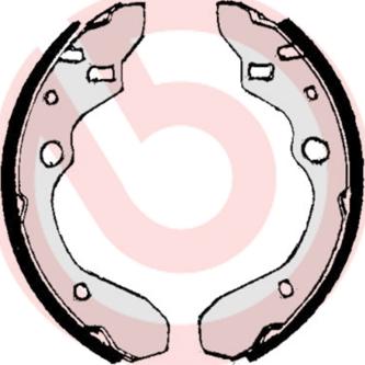 Brembo S 49 506 - Set saboti frana aaoparts.ro