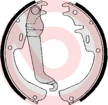 Brembo S 59 504 - Set saboti frana aaoparts.ro