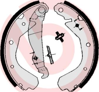 Brembo S 59 508 - Set saboti frana aaoparts.ro