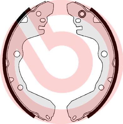 Brembo S 54 522 - Set saboti frana aaoparts.ro