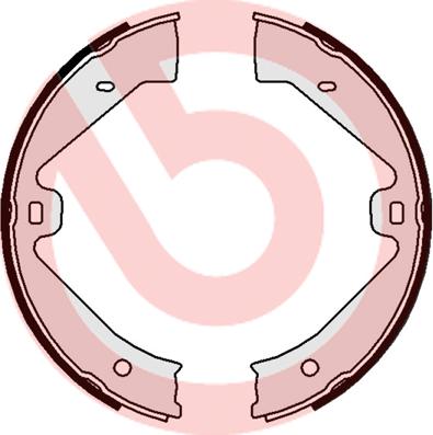 Brembo S 65 505 - Set saboti frana, frana de mana aaoparts.ro