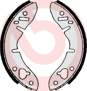 Brembo S 61 504 - Set saboti frana aaoparts.ro