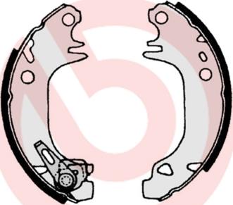 Brembo S 61 513 - Set saboti frana aaoparts.ro