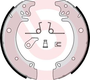 Brembo S 61 533 - Set saboti frana aaoparts.ro