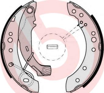 Brembo S 61 526 - Set saboti frana aaoparts.ro