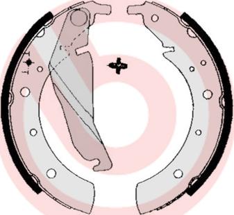 Brembo S 06 502 - Set saboti frana aaoparts.ro