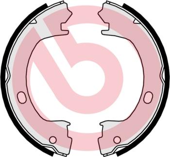 Brembo S 11 510 - Set saboti frana, frana de mana aaoparts.ro