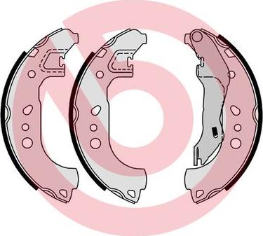 Brembo S 85 543 - Set saboti frana aaoparts.ro