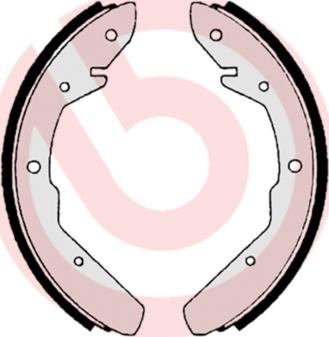 Brembo S 85 530 - Set saboti frana aaoparts.ro