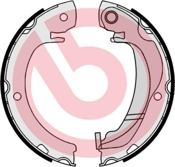 Brembo S 83 561 - Set saboti frana, frana de mana aaoparts.ro