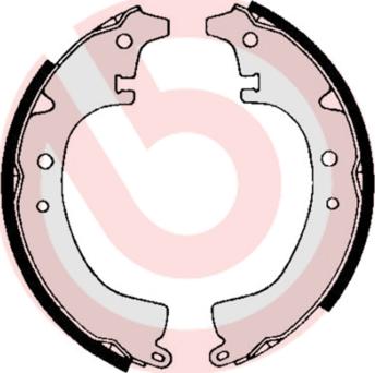 Brembo S 83 515 - Set saboti frana aaoparts.ro