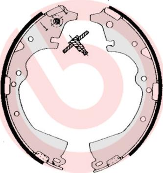 Brembo S 83 511 - Set saboti frana aaoparts.ro