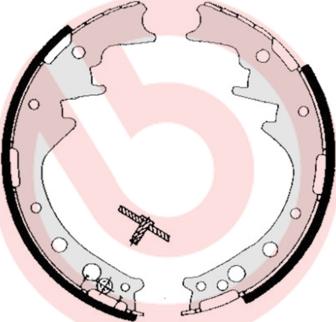 Brembo S 83 521 - Set saboti frana aaoparts.ro