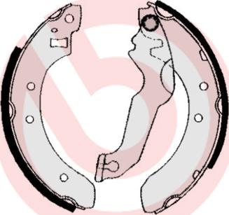 Brembo S 24 507 - Set saboti frana aaoparts.ro