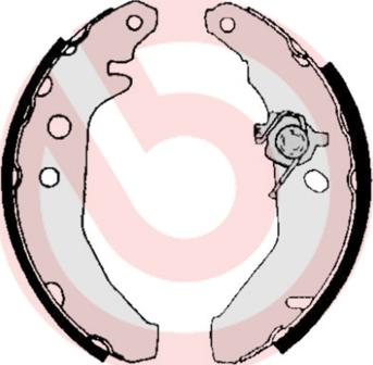 Brembo S 24 516 - Set saboti frana aaoparts.ro