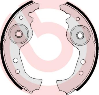 Brembo S 23 501 - Set saboti frana aaoparts.ro