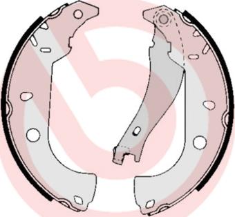 Brembo S 23 511 - Set saboti frana aaoparts.ro