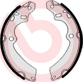 Brembo S 79 511 - Set saboti frana aaoparts.ro