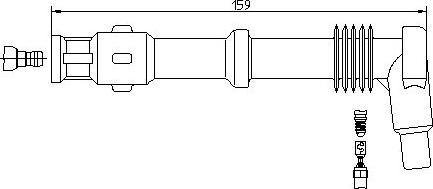 Bremi 13293/5 - Manson cauciuc,bujie aaoparts.ro
