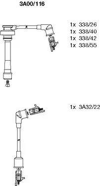 Bremi 3A00/116 - Set cablaj aprinder aaoparts.ro