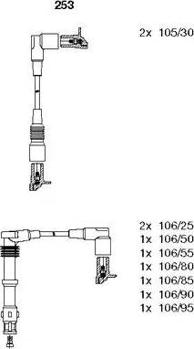 Bremi 253 - Set cablaj aprinder aaoparts.ro