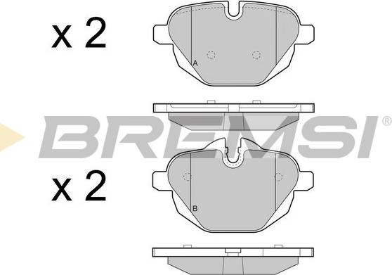 Bremsi BP3449 - Set placute frana,frana disc aaoparts.ro