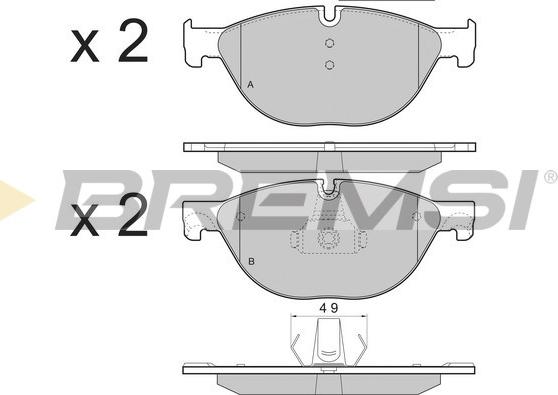 Bremsi BP3451 - Set placute frana,frana disc aaoparts.ro