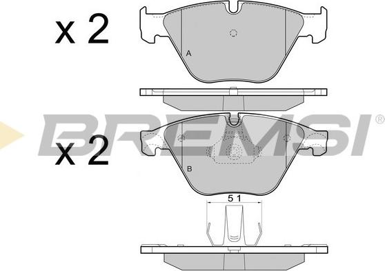 Bremsi BP3452 - Set placute frana,frana disc aaoparts.ro