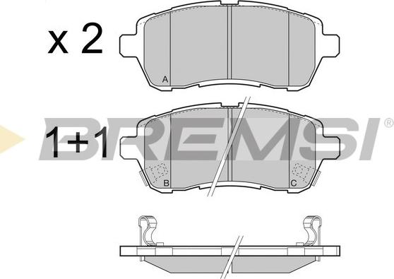 Bremsi BP3466 - Set placute frana,frana disc aaoparts.ro