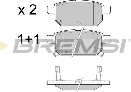 Bremsi BP3467 - Set placute frana,frana disc aaoparts.ro